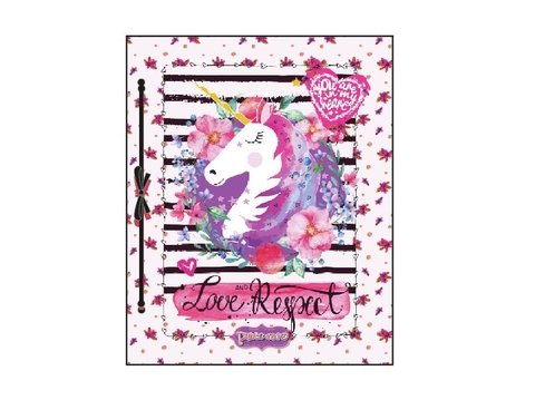 Carpeta punto cero numero 3 dos tapas unicornio