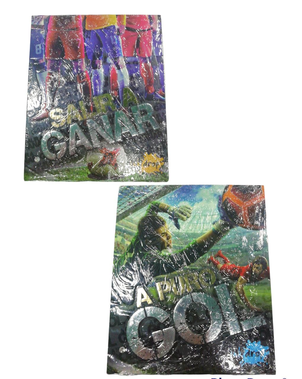 Carpeta inkdrop nro 3 dos tapas futbol