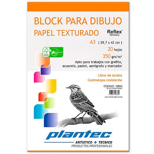 Block plantec para dibujo 350gr