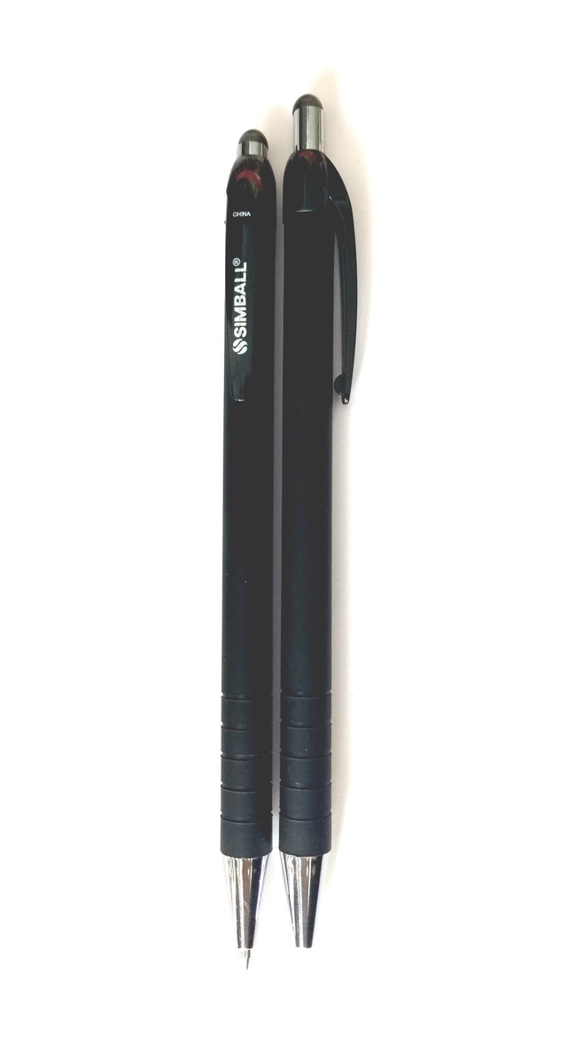 Lapicera retractil simball azul