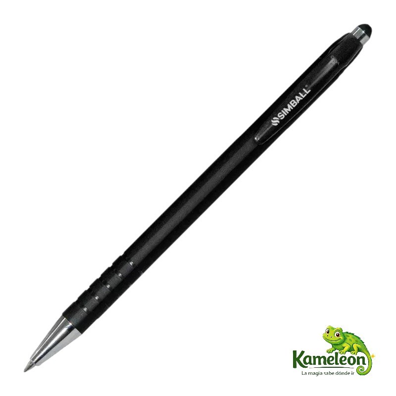 Lapicera retractil simball negro