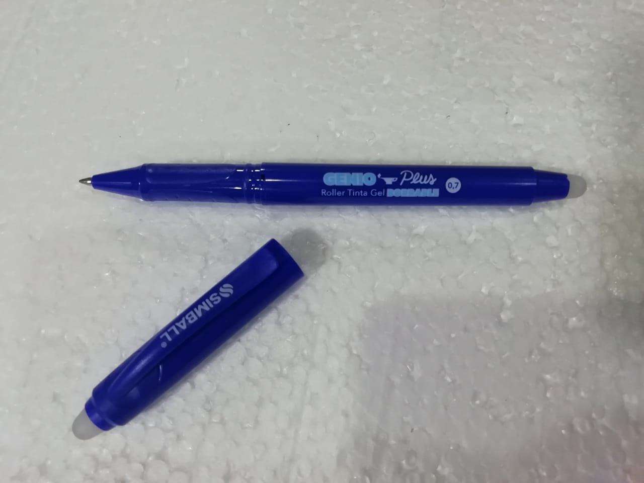 Lapicera borrable simball genio plus azul 