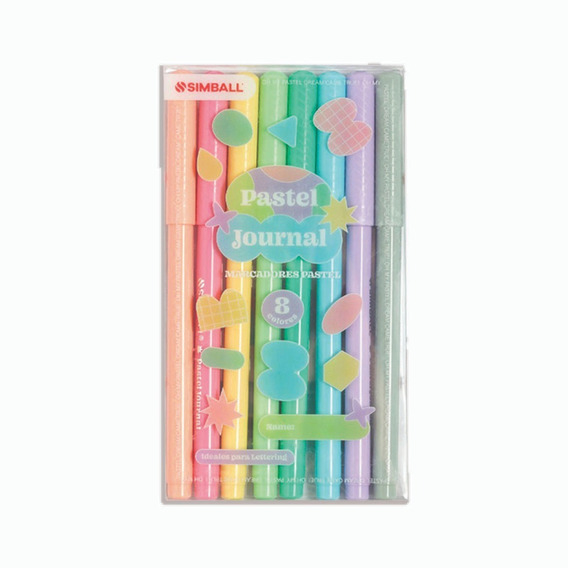 Marcador simball pastel x 8 un. surt.