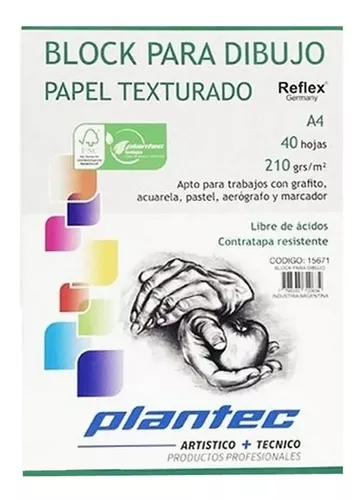 Block plantec para dibuji a4 40hj. 210gr
