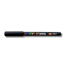 Marcador acrilico: acrylic marker negro fino 0,9-1,3mm