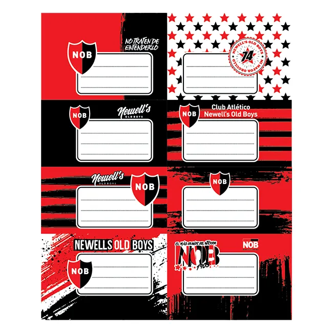 Etiquetas big pocket newells