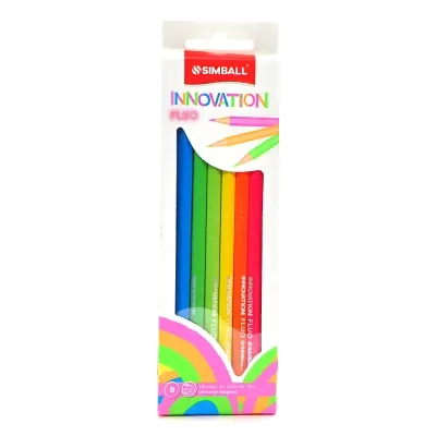 Lapices simball fluo x8 