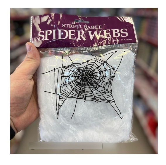 Tela de araÑa blanca grande 