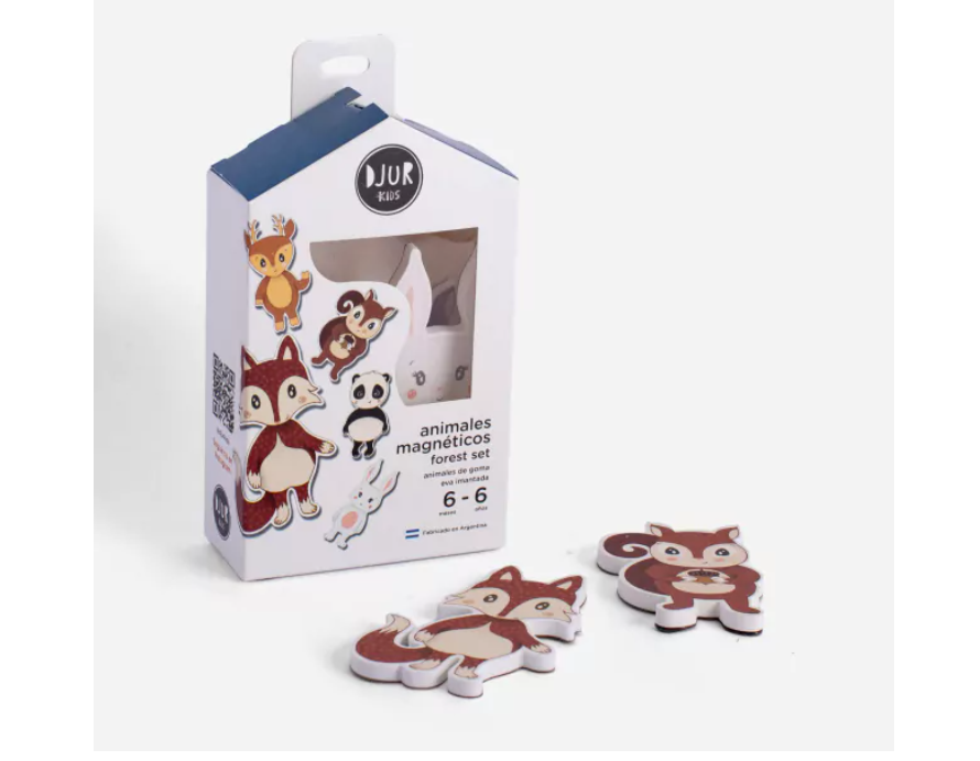 Juego "djur" animales magneticos , forest set 