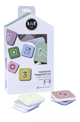 Juego "djur" numeros magneticos 