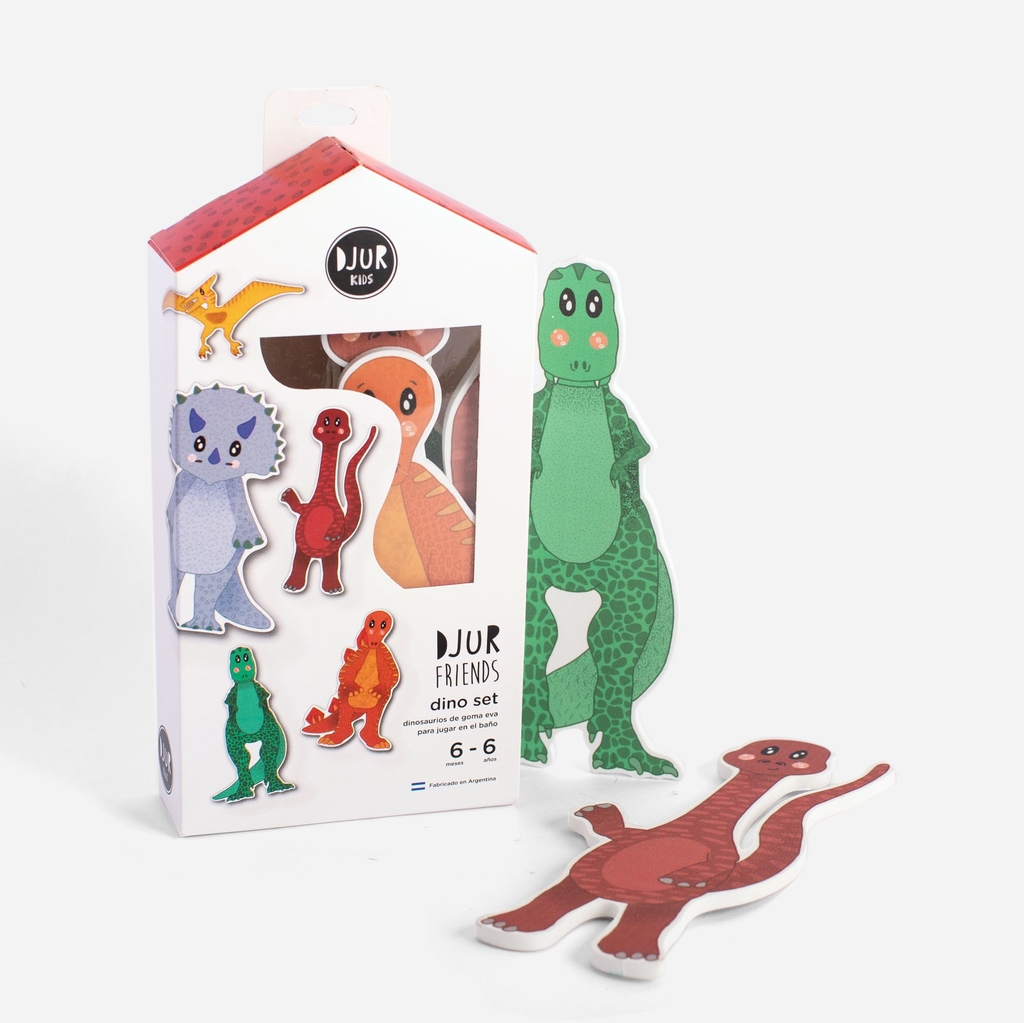 Juego "djur" animales magneticos, dino set 