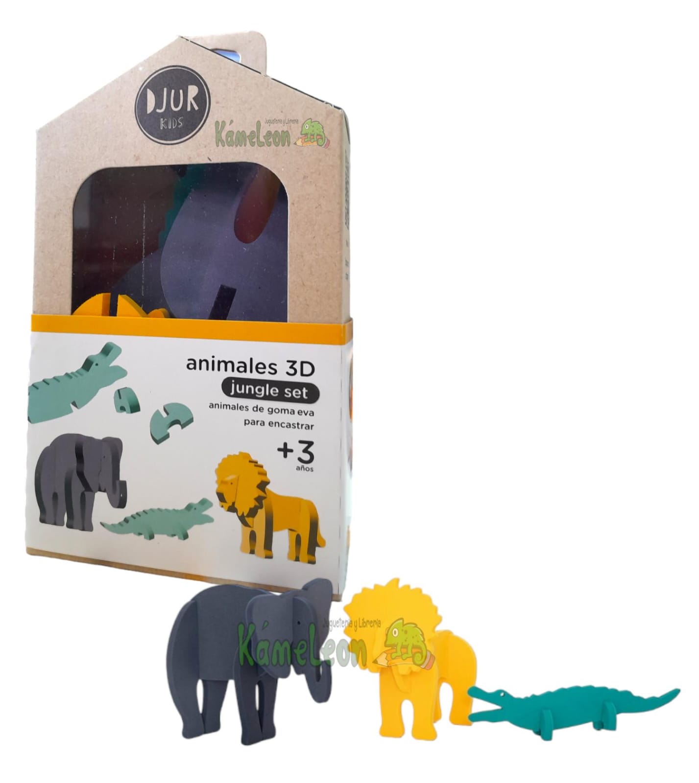 Juego "djur" encastre  jungle set en 3d 