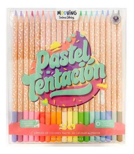 Lapiz mooving color  pastel x 20
