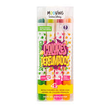 Resaltadores mooving crayon coloring x 4u. gel