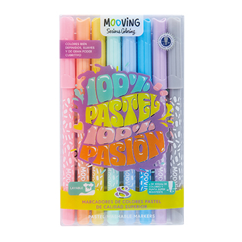 Marcador  mooving pastel x 8