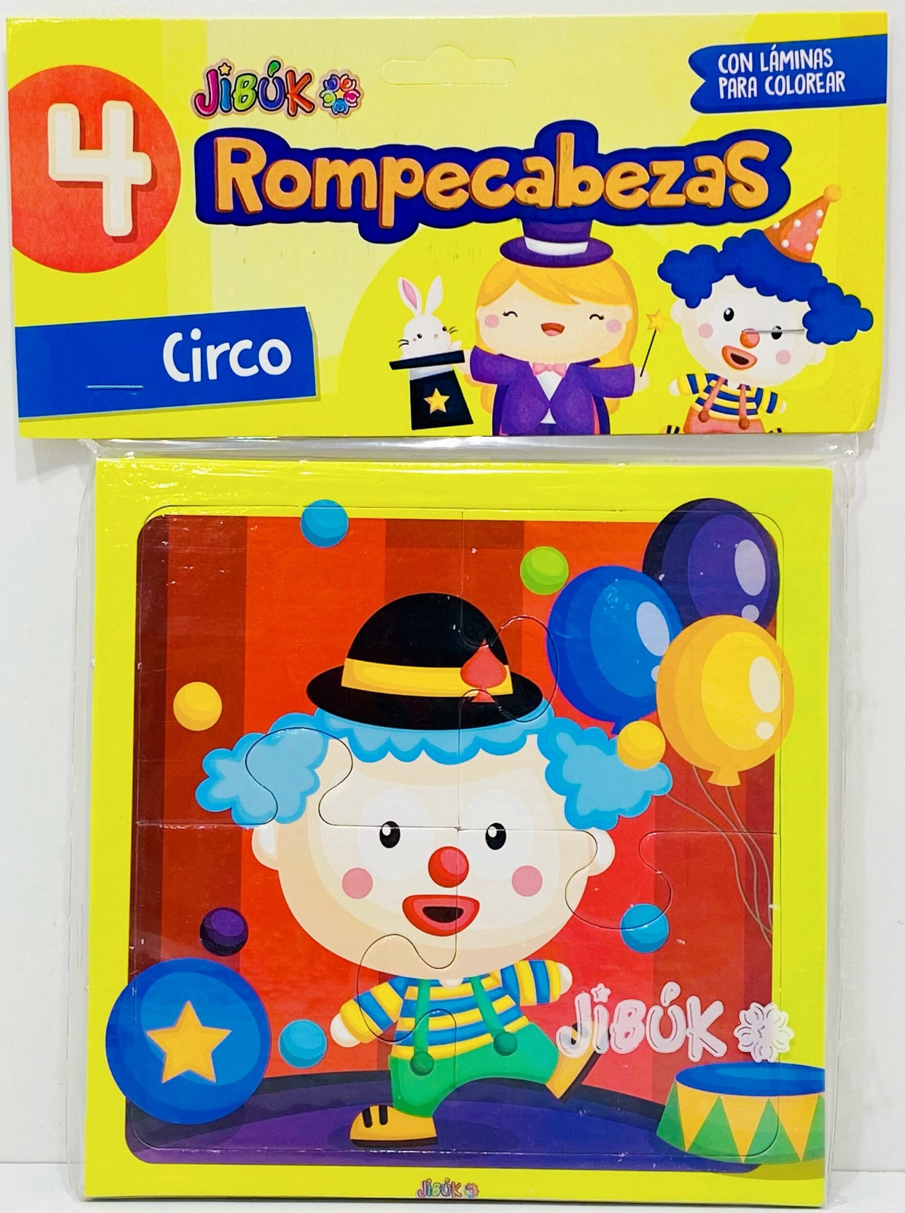 Rompecabezas jibuk x4 de circo