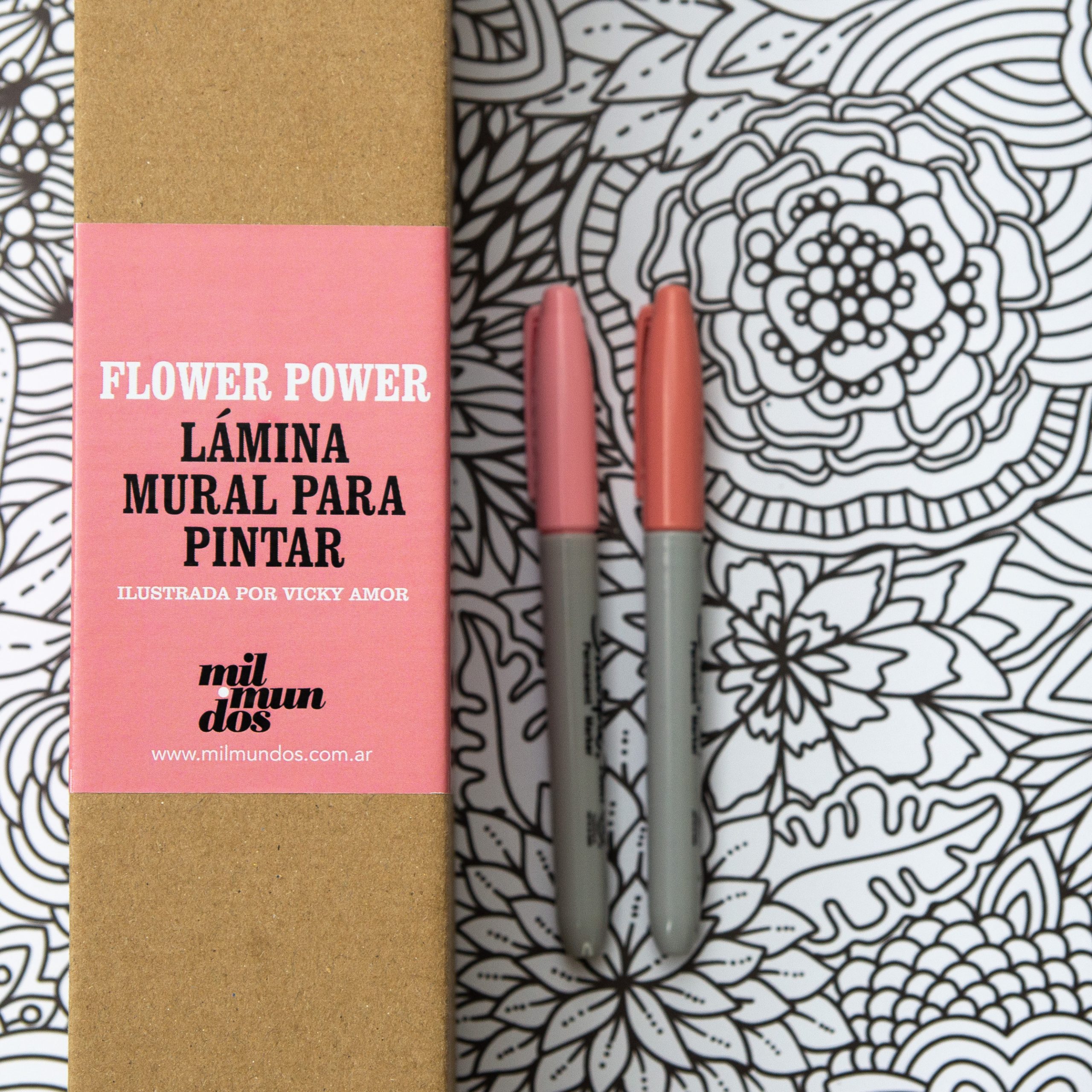 Lamina "mil mundos" flower power