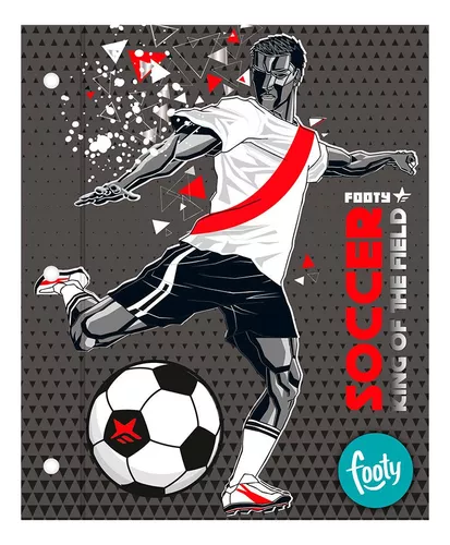 Carpeta footy nro 3 dos tapas futbol