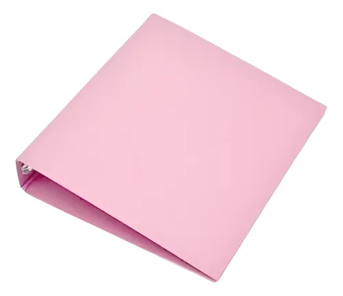 Carpeta lama numero 3 rosa forrada