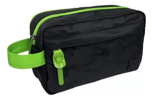 Cartuchera fw organizadora negra y verde