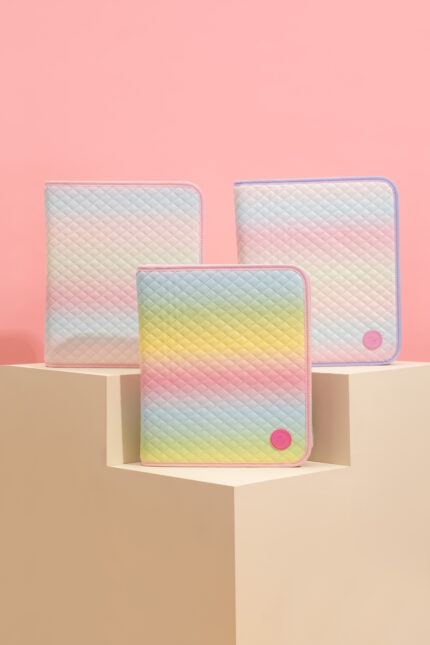 Carpeta fw numero 3 con cierre pastel