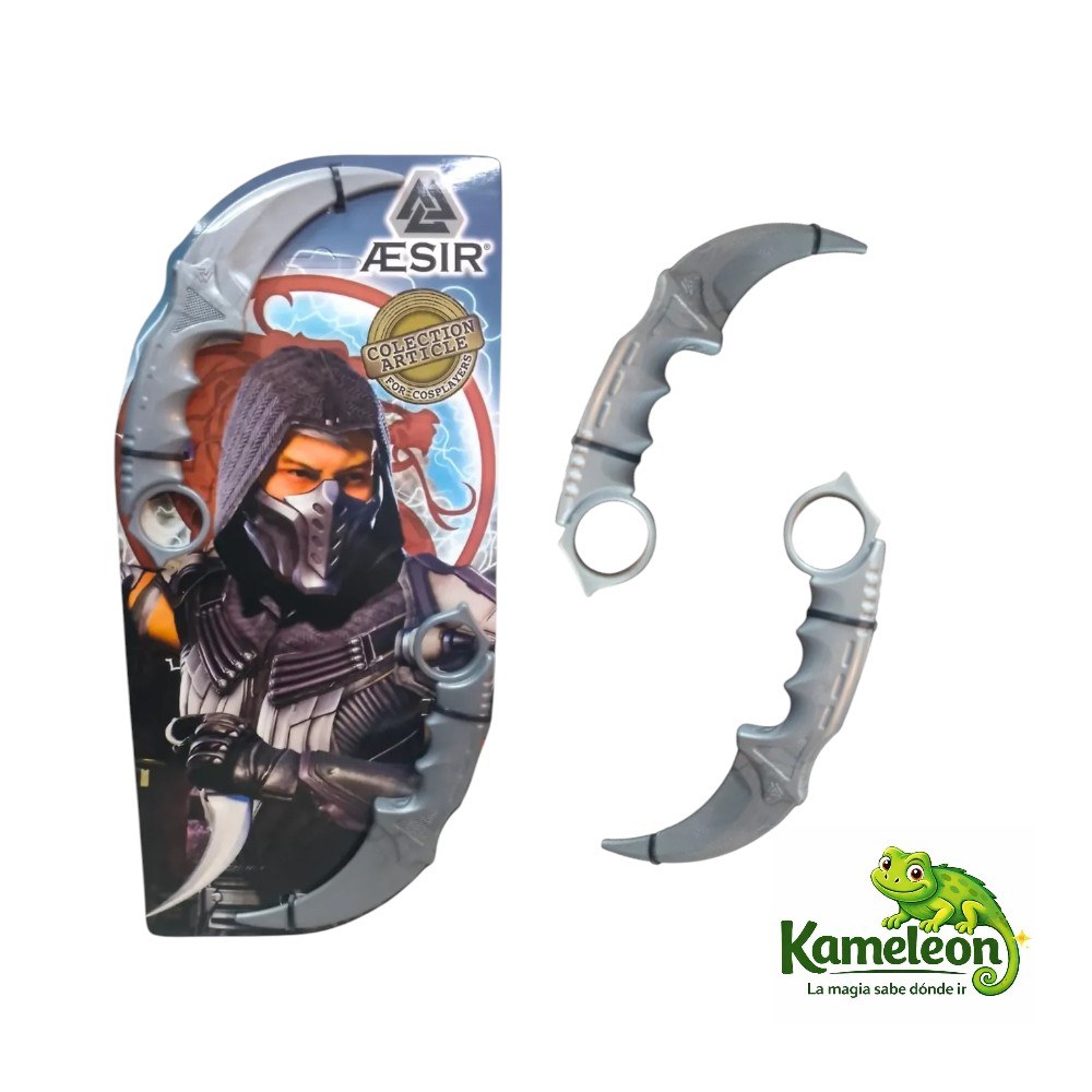 CUCHILLOS KARAMBIT DE SMOKE MORTAL KOMBAT
