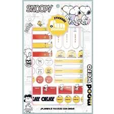 Sticker etiquetas snoopy