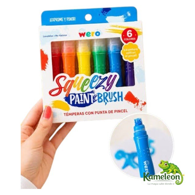 Temperas con punta pincel: Squeezy paint brush