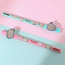 Lapicera boligrafos borrable pusheen
