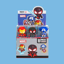 Goma para borrar 3d marvel