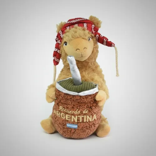 Peluche 20cm llama con mate