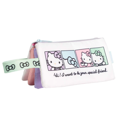 Cartuchera mooving cuadruple hello kitty