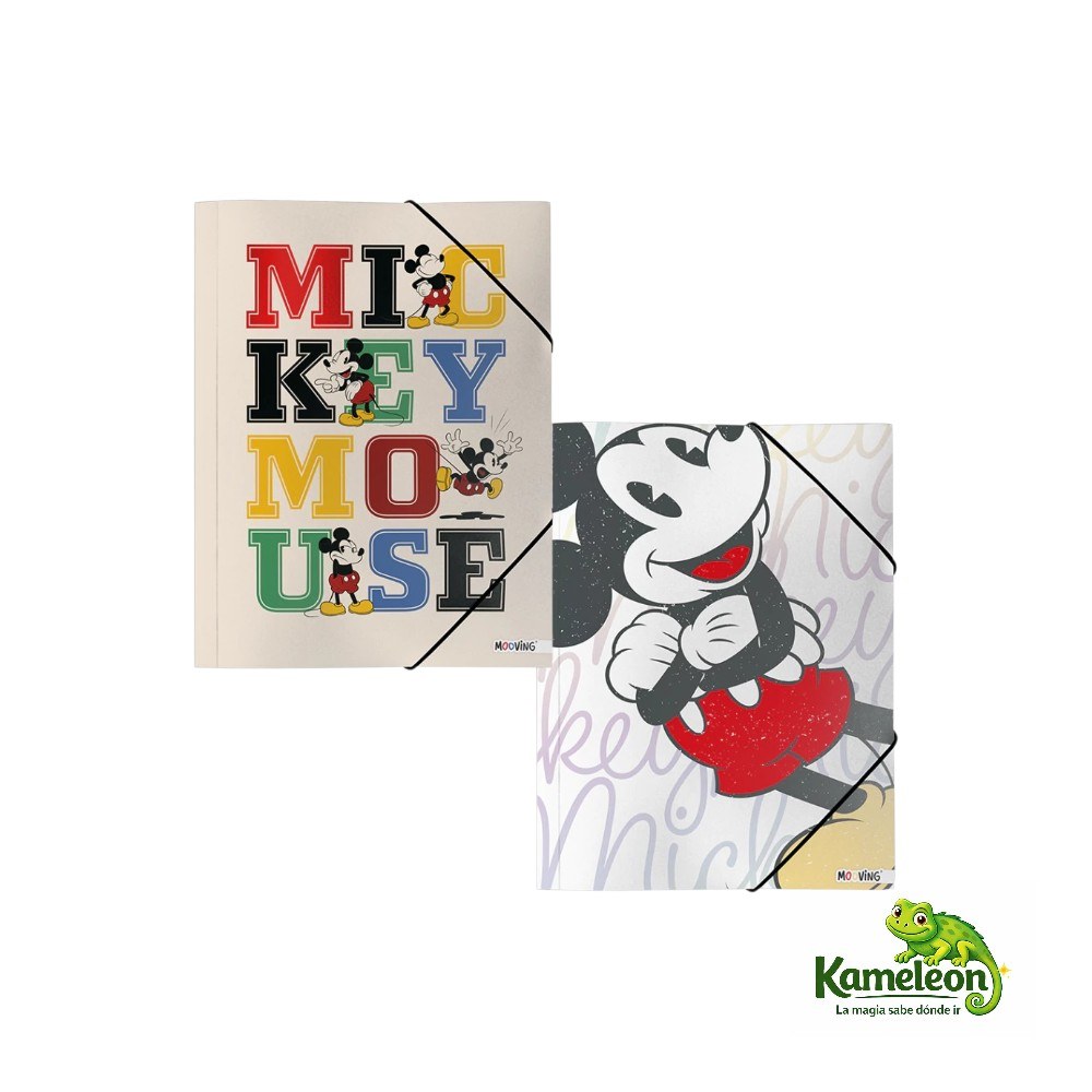 Carpeta 3 solapas con elastico oficio mickey y friends