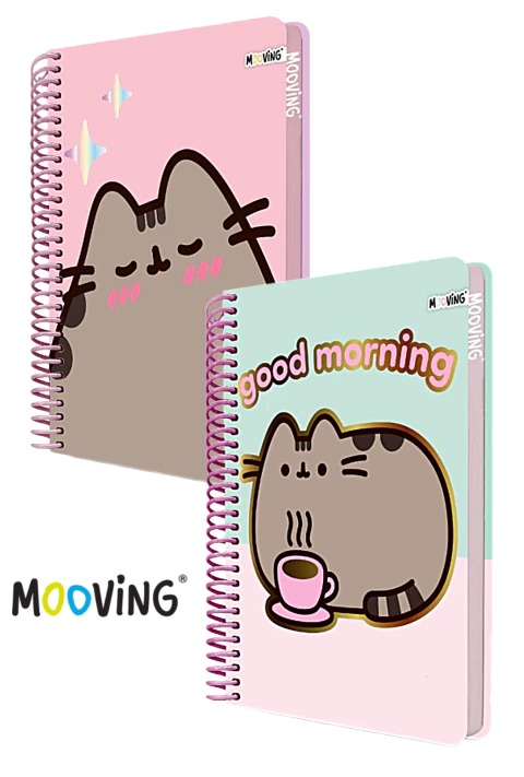 Cuaderno mooving a4 29,7  80hj. t/dura pusheen - 1206207