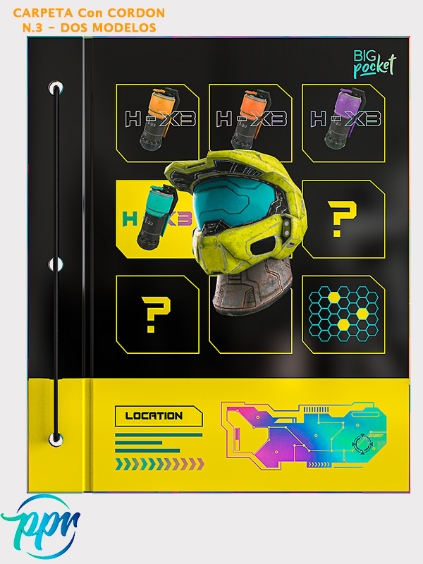 Carpeta big pocket nro 3 dos game zone