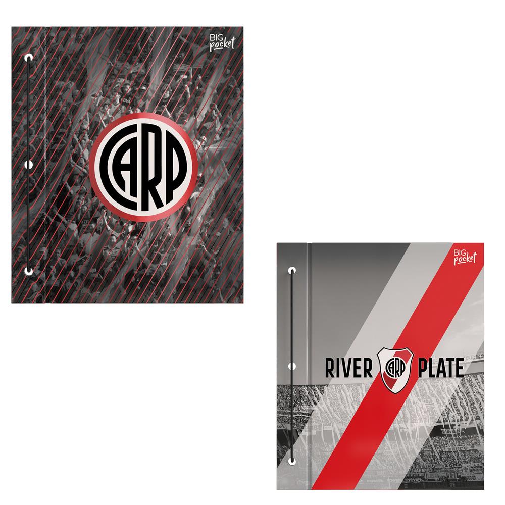 Carpeta big pocket nro 3 dos tapas river 