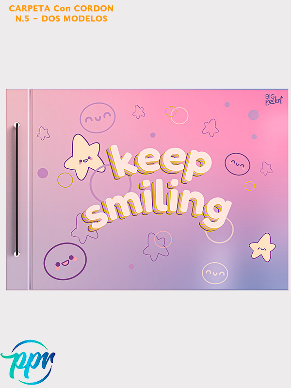Carpeta big pocket nro 5 dibujo cute