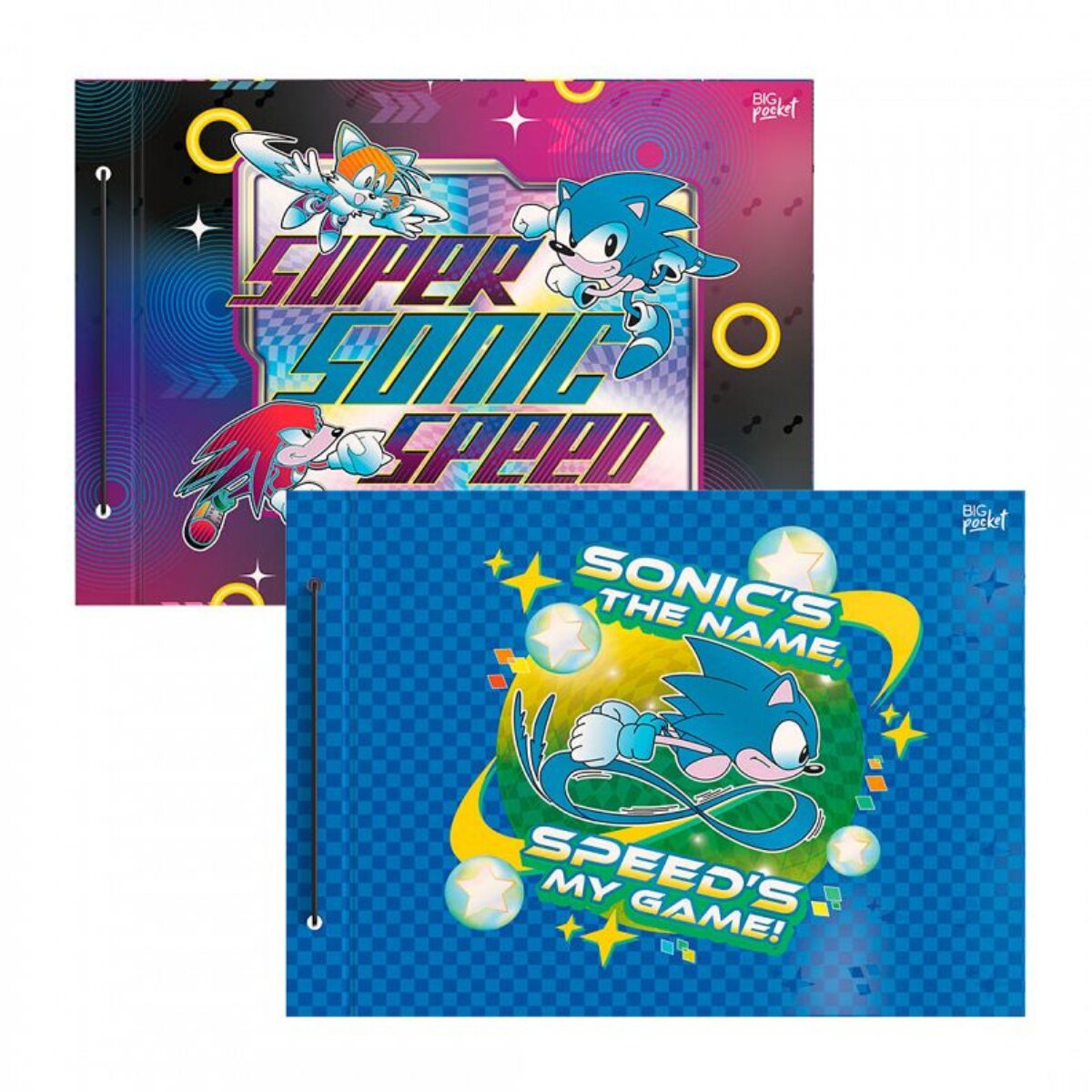 Carpeta big pocket nro 5 dibujo sonic