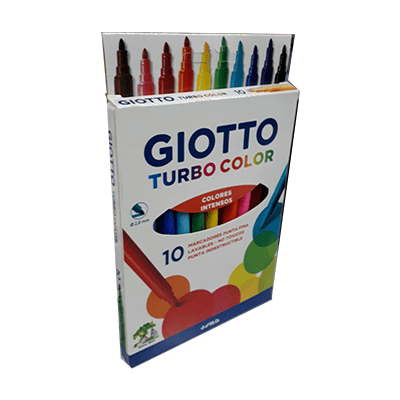Marcadores giotto turbo color x10 colores