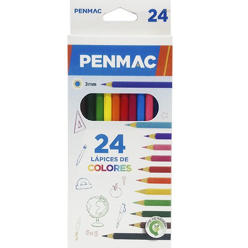 Lapices penmac x24 colores