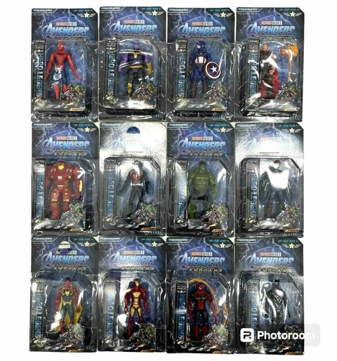 MuÑecos avengers super heroes articulados en blister x 1