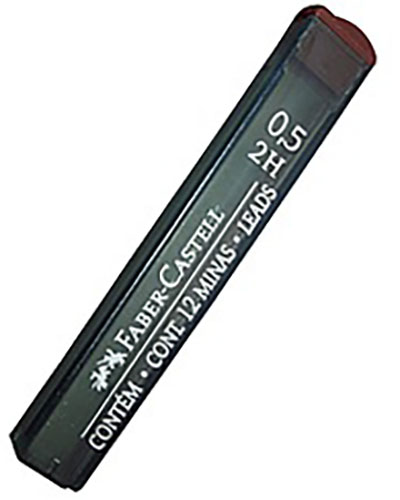 Repuesto lapiz mecanico faber castel 2h 0.5 mm
