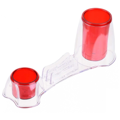 Organizador de escritorio plastico rojo