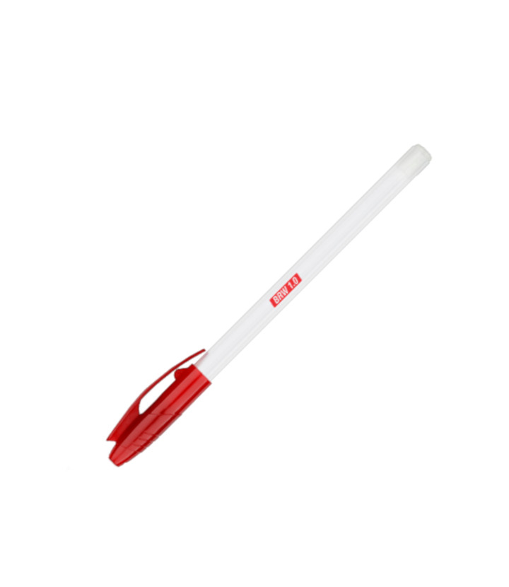 Lapicera brw flat roja 1,0m
