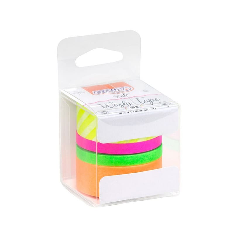 Cinta brw decorativa neon x4