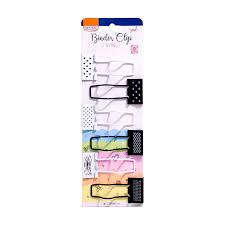 Binder clips brw 25mm texture x6