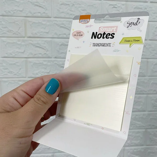 Notas autoadhesivas brw transparentes