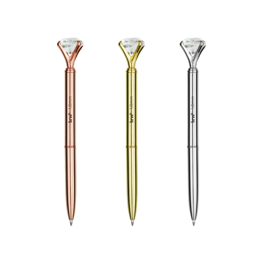 Boligrafo metalico brw diamante 