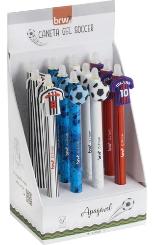 Lapicera brw borrable futbol 