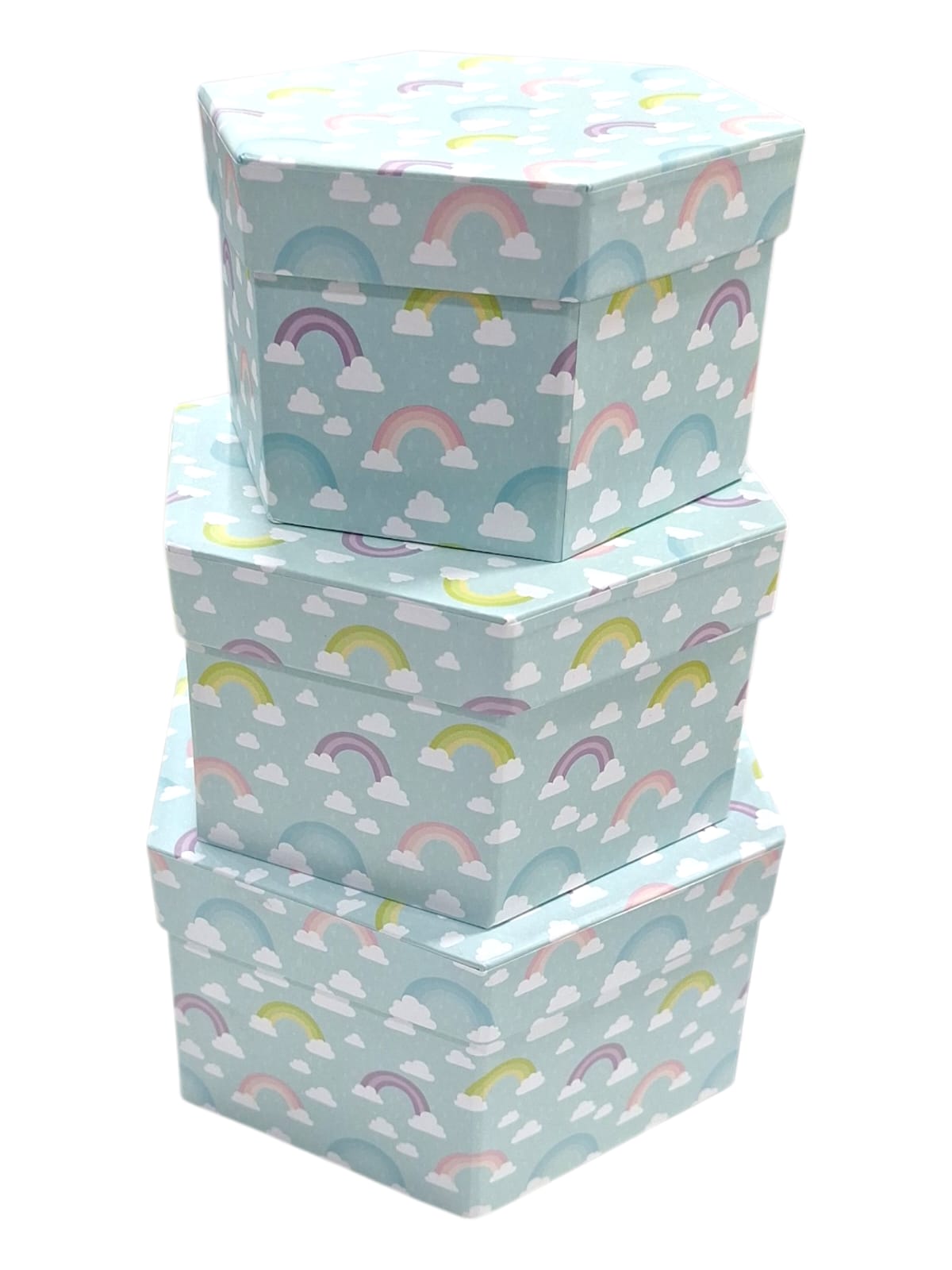Caja exagonal 14,5x14,5